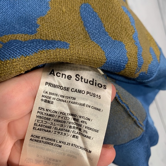 Acne Studios Unisex Primrose Camo Sweatshirt EUC - Picture 16 of 16